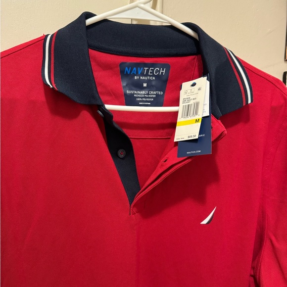 Nautica SUSTAINABLY CRAFTED NAVTECH CLASSIC FIT POLO M - Picture 5 of 12